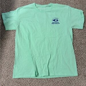 Georgia Aquarium Rare 20th Anniversary Green Short Sleeve Tee